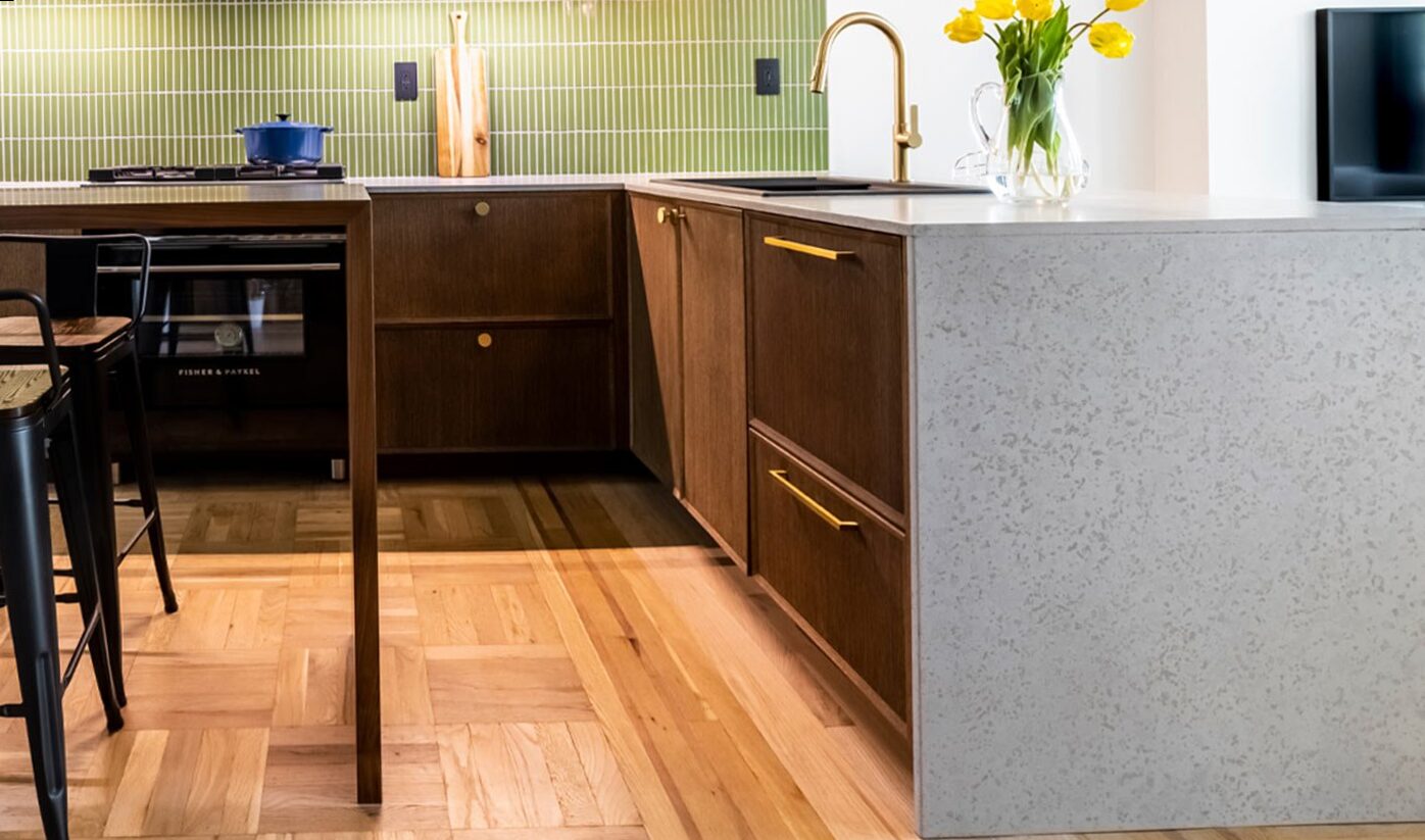 Cement kitchens waxed: advantages, design and opinions