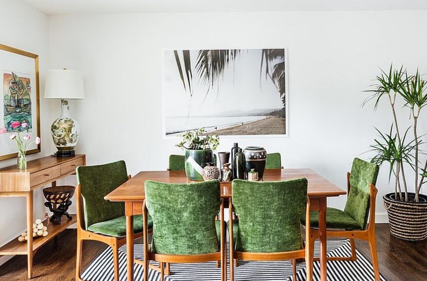 New chic tropical color table | Tropical decoration desk
