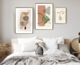 The arrangement of the small block bedroom