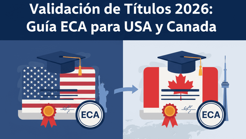 Validación de Títulos 2026: Guía ECA para USA y Canadá