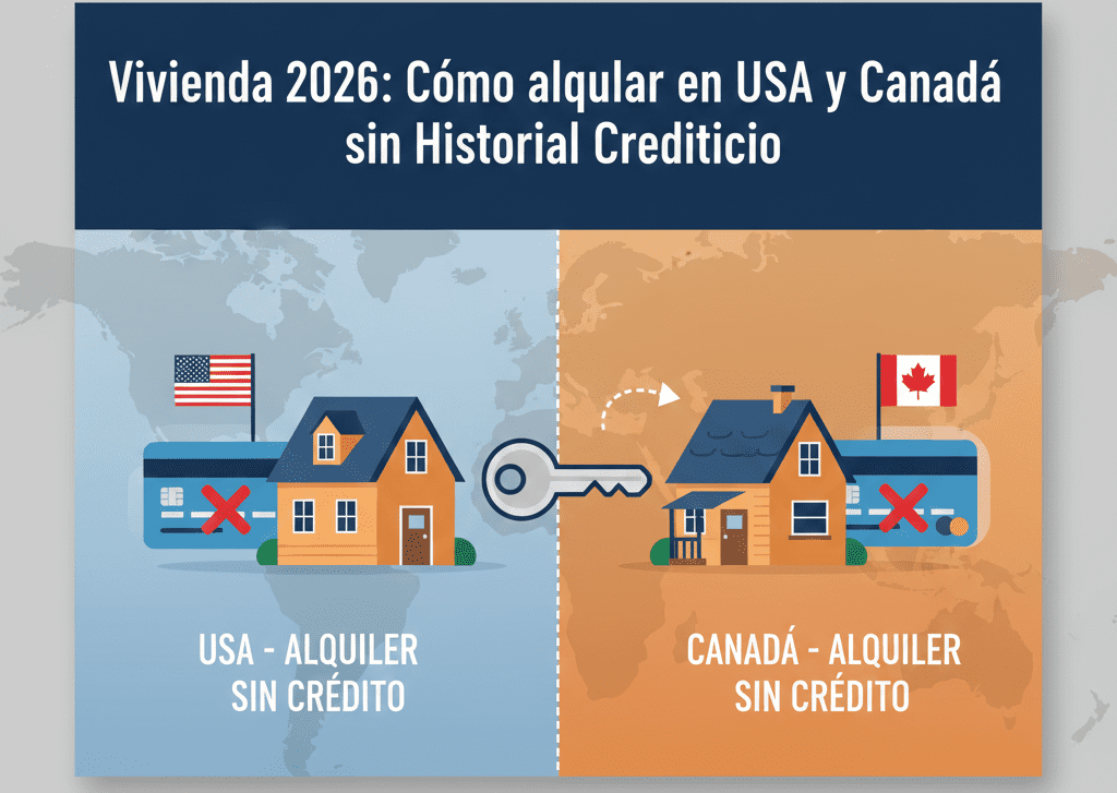 Vivienda 2026: Cómo alquilar en USA y Canadá sin Historial Crediticio