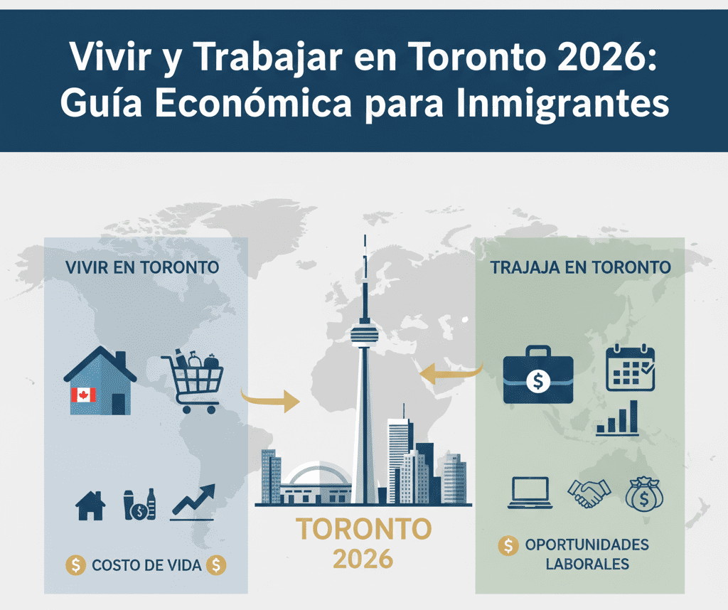 Vivir y Trabajar en Toronto 2026: Guía Económica para Inmigrantes